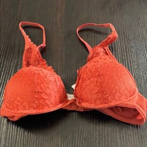 Gorgeous orange lace bra